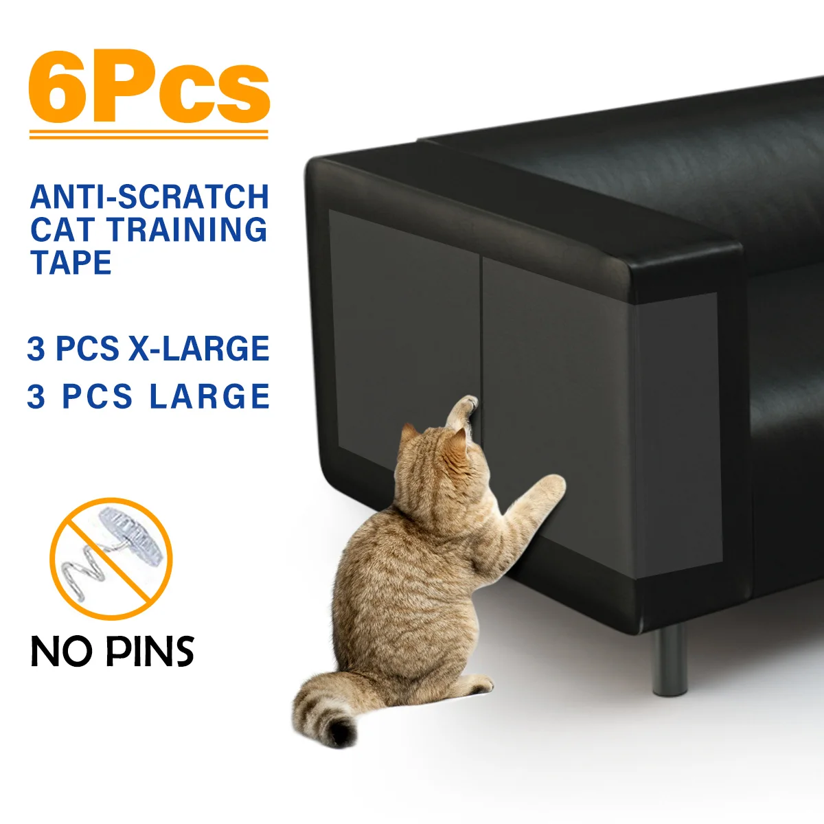 

6pcs/lot Couch Cat Scratch Guards Mat Scraper Cat Tree Scratching Claw Post Paw Sofa Protector For Cats Scratcher Pet Furniture