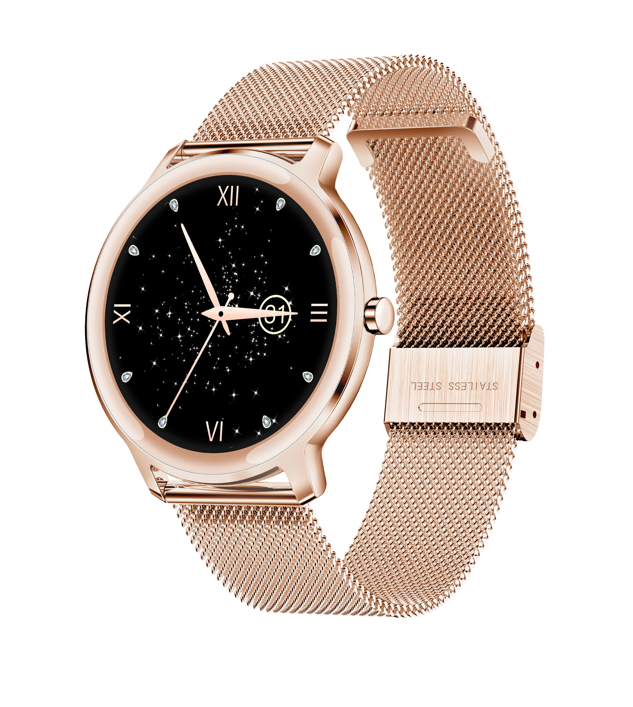 

New Smart Watch Women IP67 Waterproof Slim Full Touch Ladies Smartwatch Heart Rate Monitor Sports Smartbracelet For Android IOS