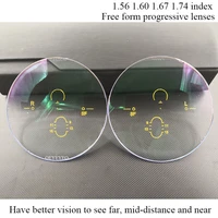 1 56 1 60 1 67 1 74 add 0 503 50 progressive multifocal lenses prescription myopia hyperopia resistance short middle far lens