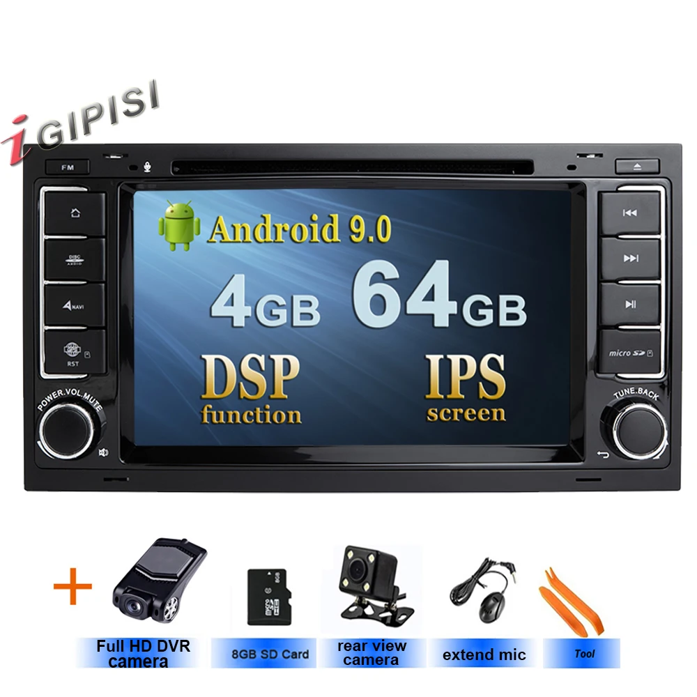 64G Автомагнитола для VW Volkswagen Touareg T5 Transporter Multivan, Android 9,0 автомобильный dvd-плеер gps стерео радио ips DSP чип