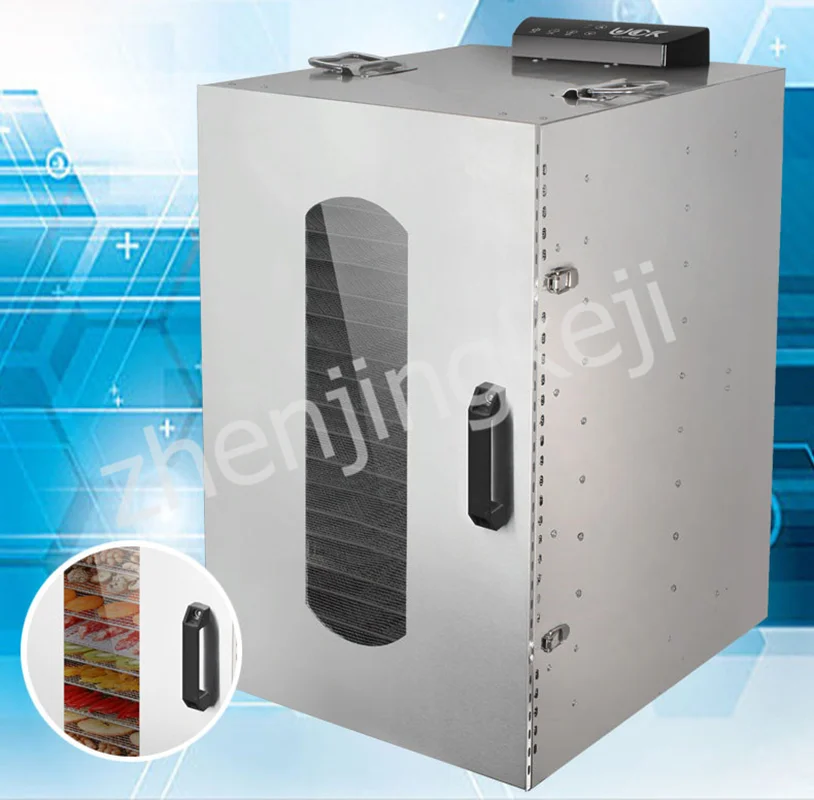 

Fruit Dryer 20-storey Food Stainless Steel Meat Dehydrator Visible High Capacity Power Saving Timing Temperature Control Health
