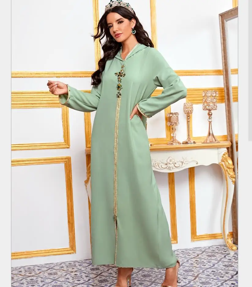 Abaya Дубай Турция мусульманское модное платье мусульманская одежда африканские платья для женщин De Moda Musulman Djellaba Femme a1487