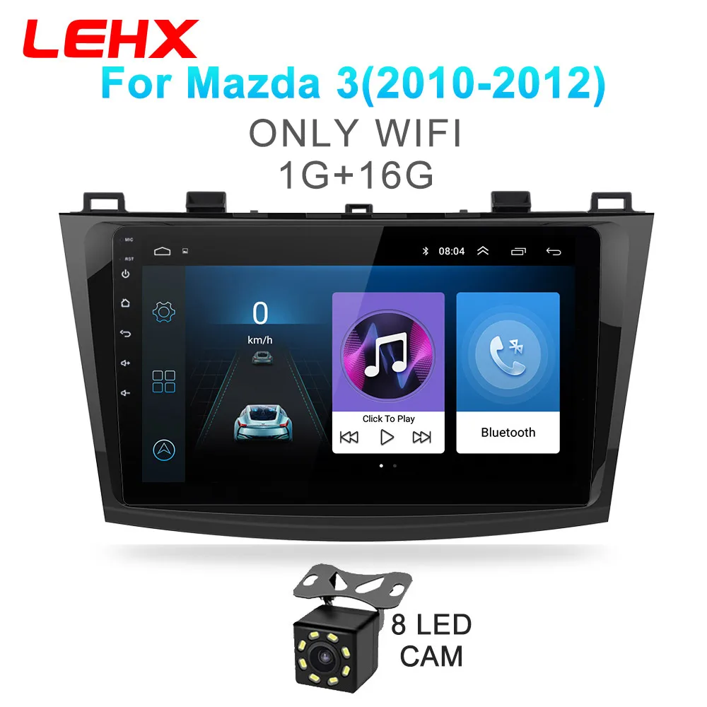 Автомобильный DVD gps android 8,1 автомобильный Радио стерео 2G 32G карта четырехъядерный 2 din Автомобильный мультимедийный плеер для Mazda 3 2004-2013 maxx axel - Цвет: M4-901-CAM