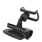 Подставка для телефона HUD, для приборной панели автомобиля, Регулируемая на 360 градусов подставка для GPS-навигатора, скрытый парковочный номер для Мобильный телефон автомобильной подставки