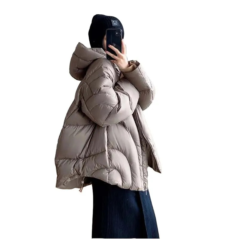 Однотонное свободное Женское пальто женская зимняя теплая куртка Паркер с