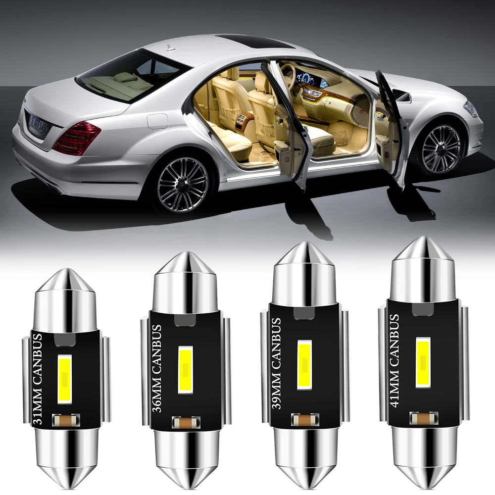 2x Festoon 31 мм 42 светодиодный сигнальный светильник C5W C10W для fiat 500 500x grande punto ducato panda