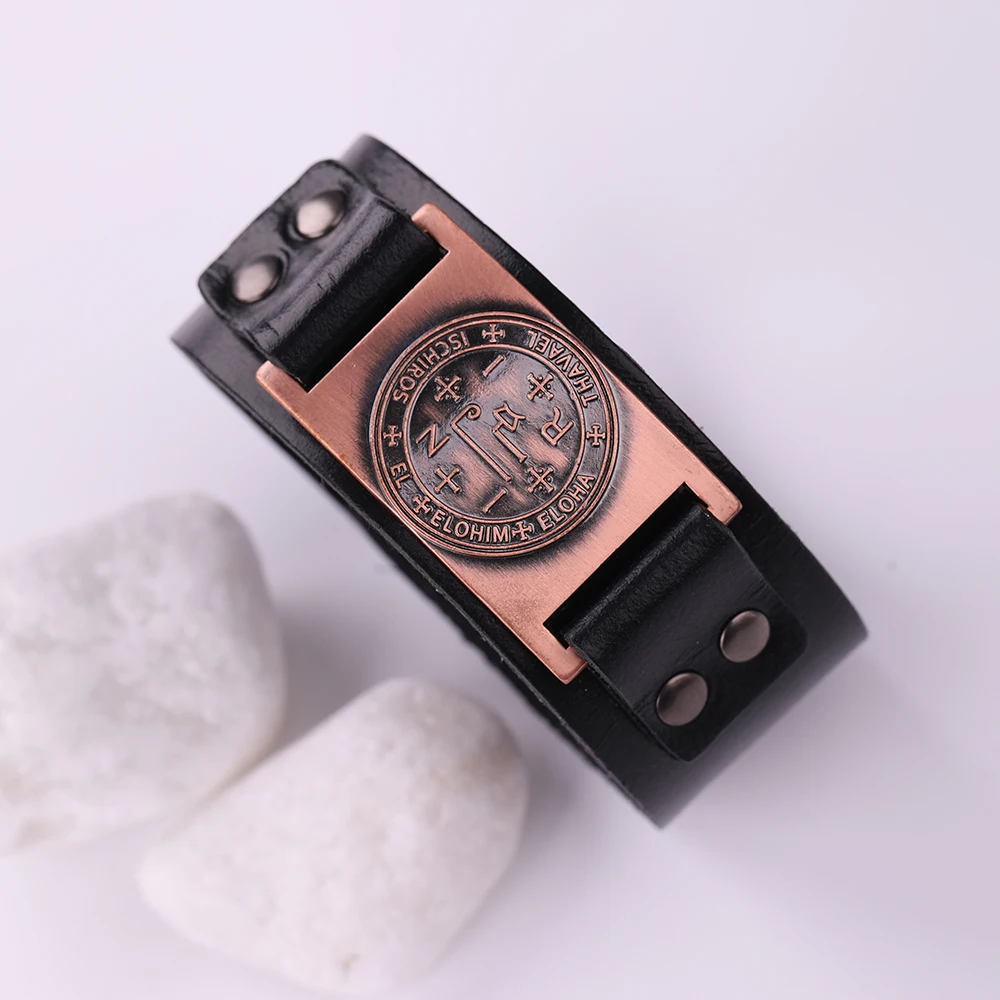 Браслет браслет из натуральной кожи ювелирное украшение соломонового талисмана
