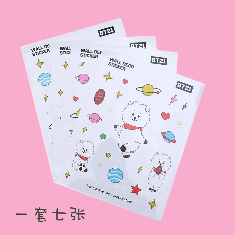 

JCBTSH Cartoon stickersmark stickers, cute patterns, mobile phone stickers, stickers setset of 7