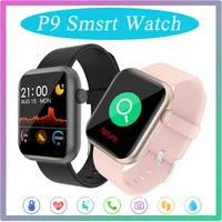 p9 smart watch men fitness tracker digital watch clock waterproof heart rate sleep monitor smartwatch 2021 for xiaomi iphone
