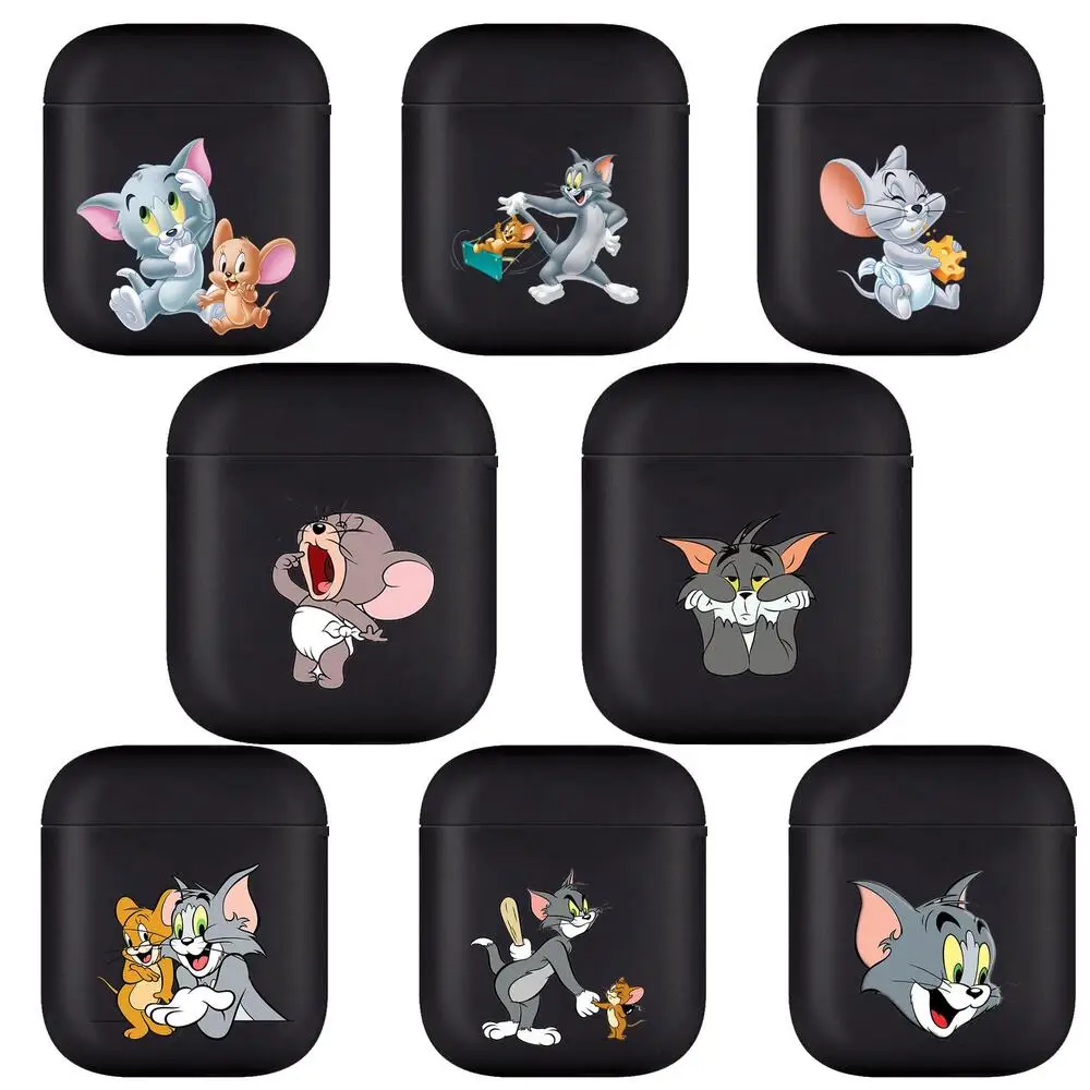 

2021 anime cat cartoon mouse Soft Silicone Cases For Apple Airpods 1/2 Protective Bluetooth Wireless Earphone Cover For Apple Ai