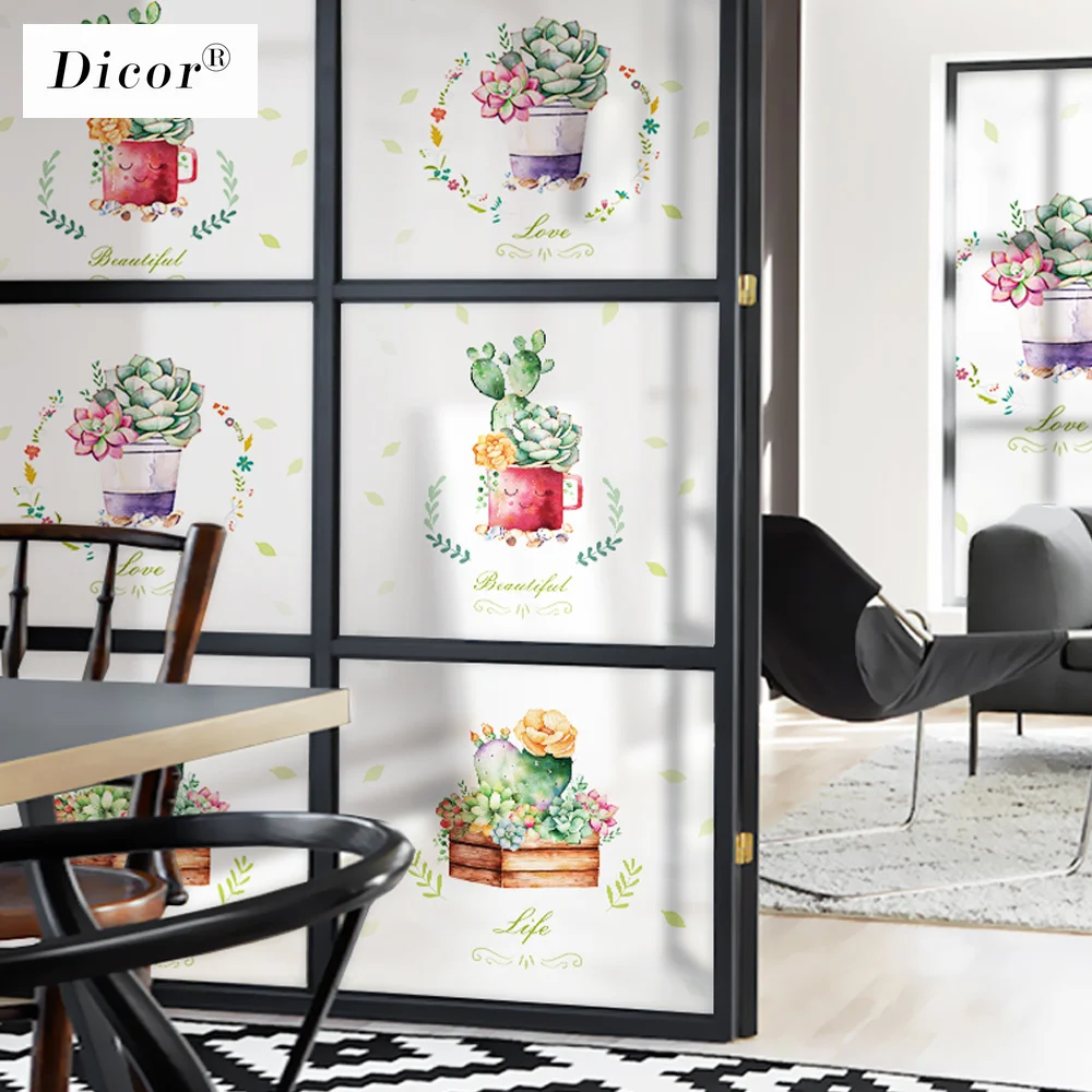 DICOR витражная пленка для окон матовая непрозрачная домашнего декора стеклянная