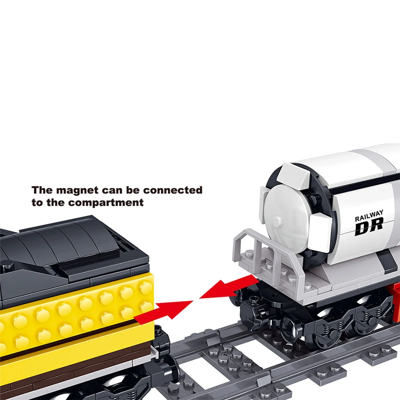 1464pcs Technic Электрический городской поезд строительные блоки кирпичи