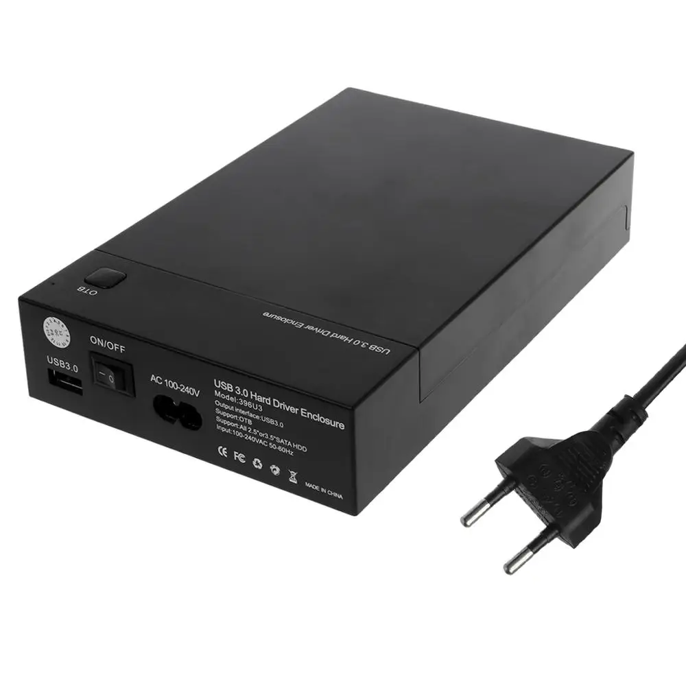 

HDD Enclosure USB3.0 to SATA3.0 Dual High Speed 2.5" 3.5" SSD SATA Hard Drive Disk External Case HD Box Portable