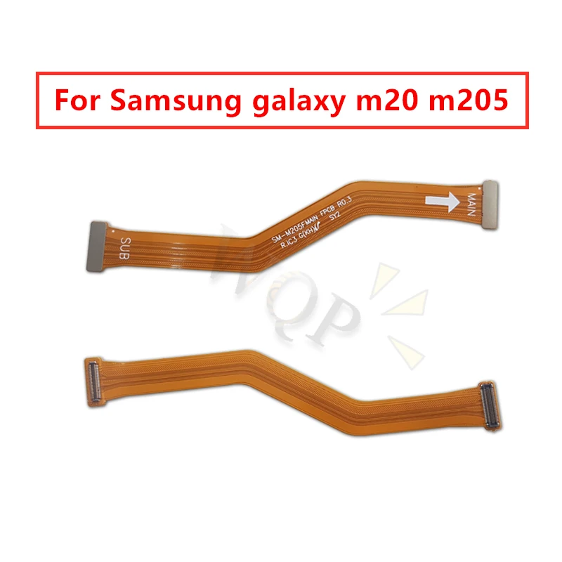 Для samsung m20 m205 гибкий кабель для материнской платы Материнская плата подключение ЖК гибкий кабель лента запасные части