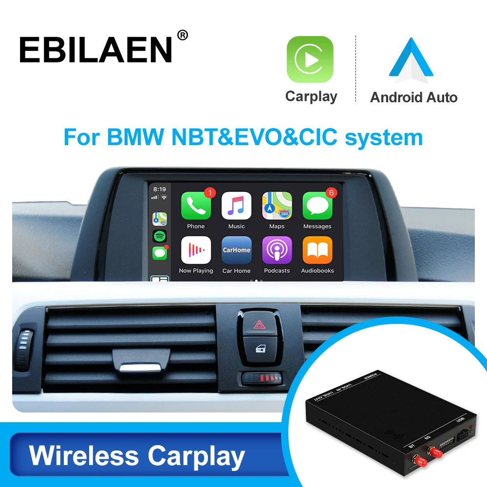 Беспроводная автомобильная система Carplay Android для BMW F30 F31 F20 F21 F10 F01 X5 E70 X6 E71 X3 F25 F48 E84