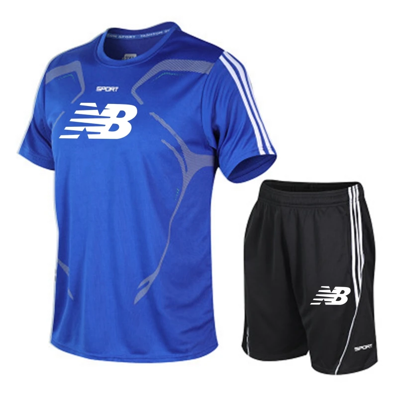 

Traje Deportivo Con Estampado NB Para Hombre, Camiseta De Manga Corta Y Pantalones, Ropa De Verano, Nuevo, 2021