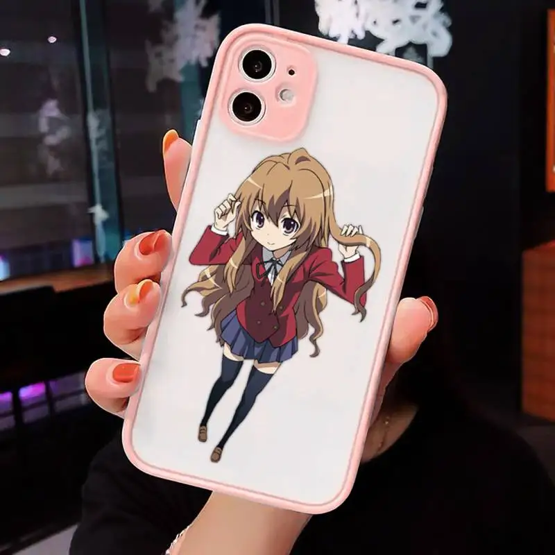 

Toradora Taiga aisaka anime Phone Cases matte transparent For iphone 7 8 11 12 plus mini x xs xr pro max cover