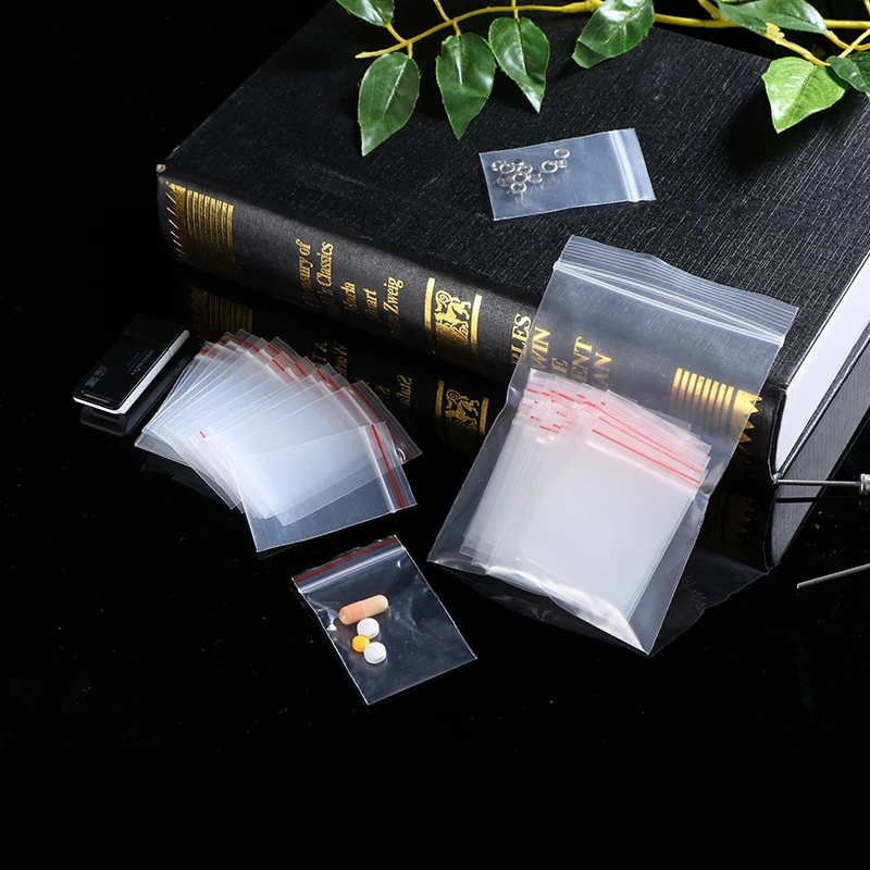Мини пакеты Ziplock пластиковые на молнии упаковочные для таблеток маленькая сумка