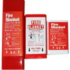 Огнеупорное одеяло 1,2 м * 1,8 м с коробкой, 100% стекловолокно, Электрическое Сварочное одеяло, огнеупорное одеяло, огнетушители, температура 550