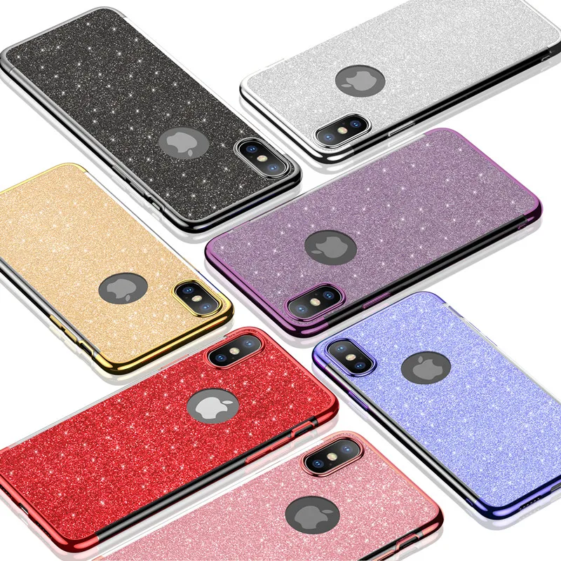 

Glitter Case for iPhone 11 Pro Max 12 Mini Diamond Soft TPU Silicone Shiny Cover For iPhone XS MAX X XR 7 8 Plus 6s 6 plus