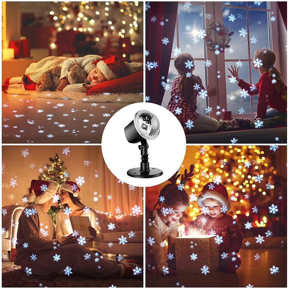 ALIEN LED Рождество Белый Снежинка проектор Открытый водонепроницаемый Сад вечерние