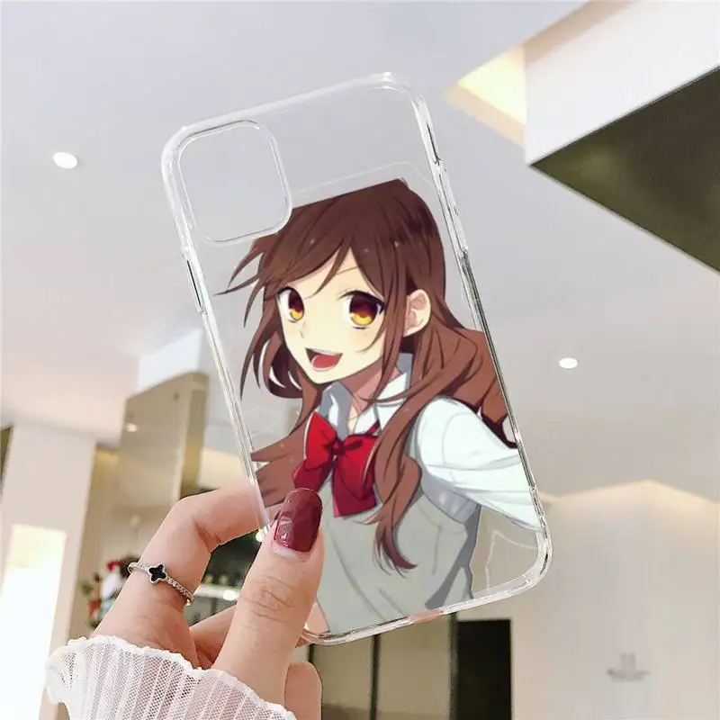 

Horimiya anime Miyamura Izumi Phone Case Transparent for iPhone 6 7 8 11 12 s mini pro X XS XR MAX Plus SE cover funda