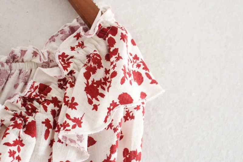 Женское винтажное платье миди с оборками открытыми плечами и