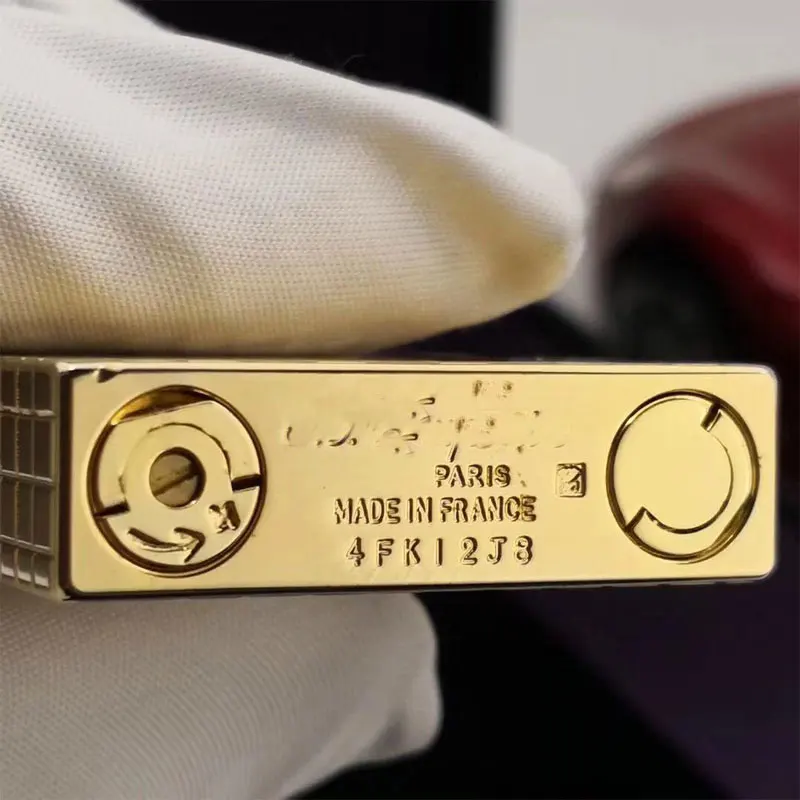 

Vintage lattice Lighter Classic Refillable Cigarette Lighter Plaid Engrave Luxury Smoke #070 Gold Silver Men's Gift Hot Sale New