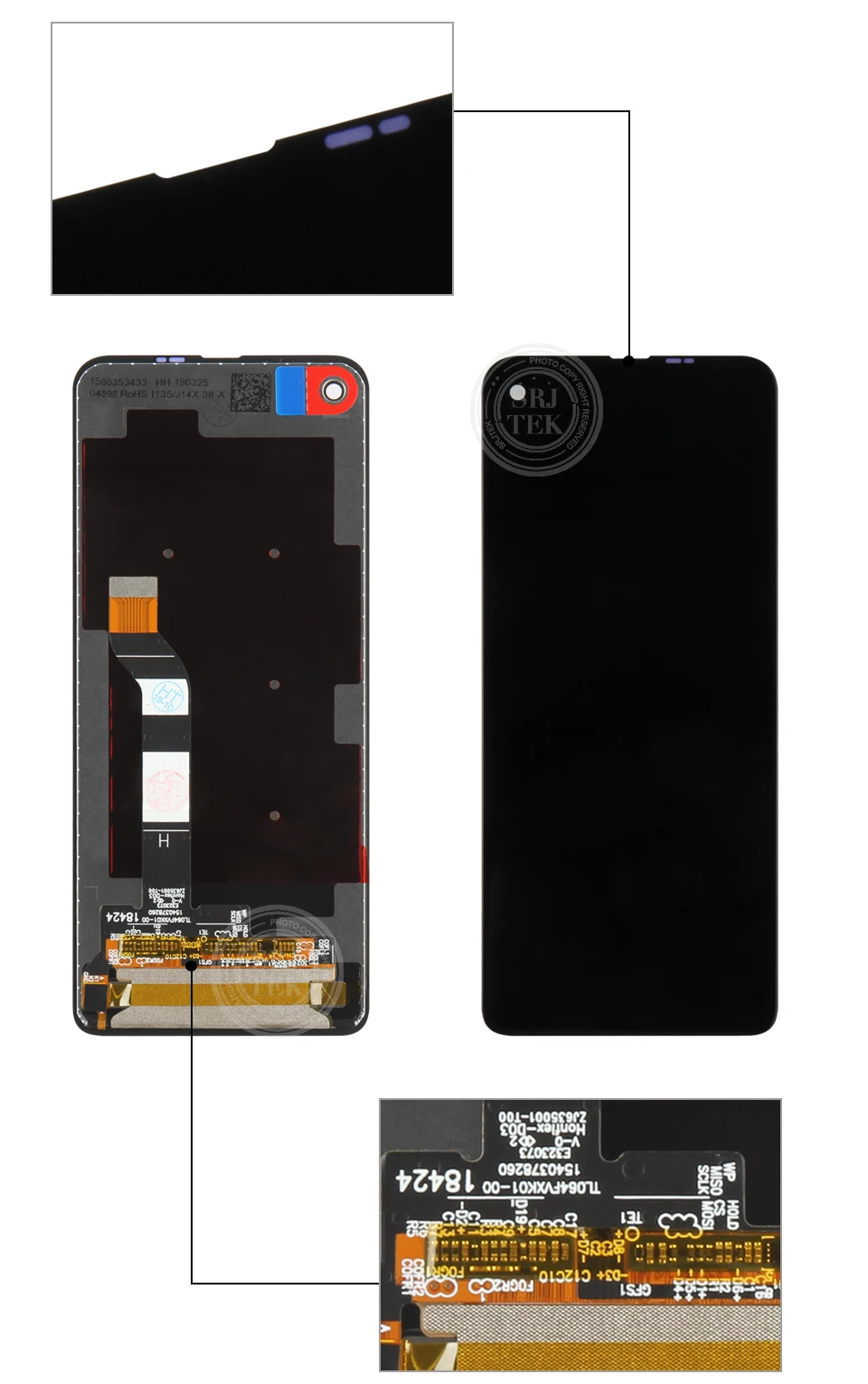 Протестирован для Motorola One Action lcd для Moto One Action XT2013 дисплей дигитайзер сенсор стеклянная панель Сенсорный экран Замена