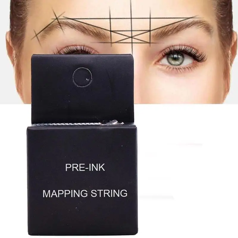 

Thrush Auxiliary Tool Thread Tattoo Eyebrows Point Pre-Inked Brow String Mapping Makeup Eyebrow R5V8