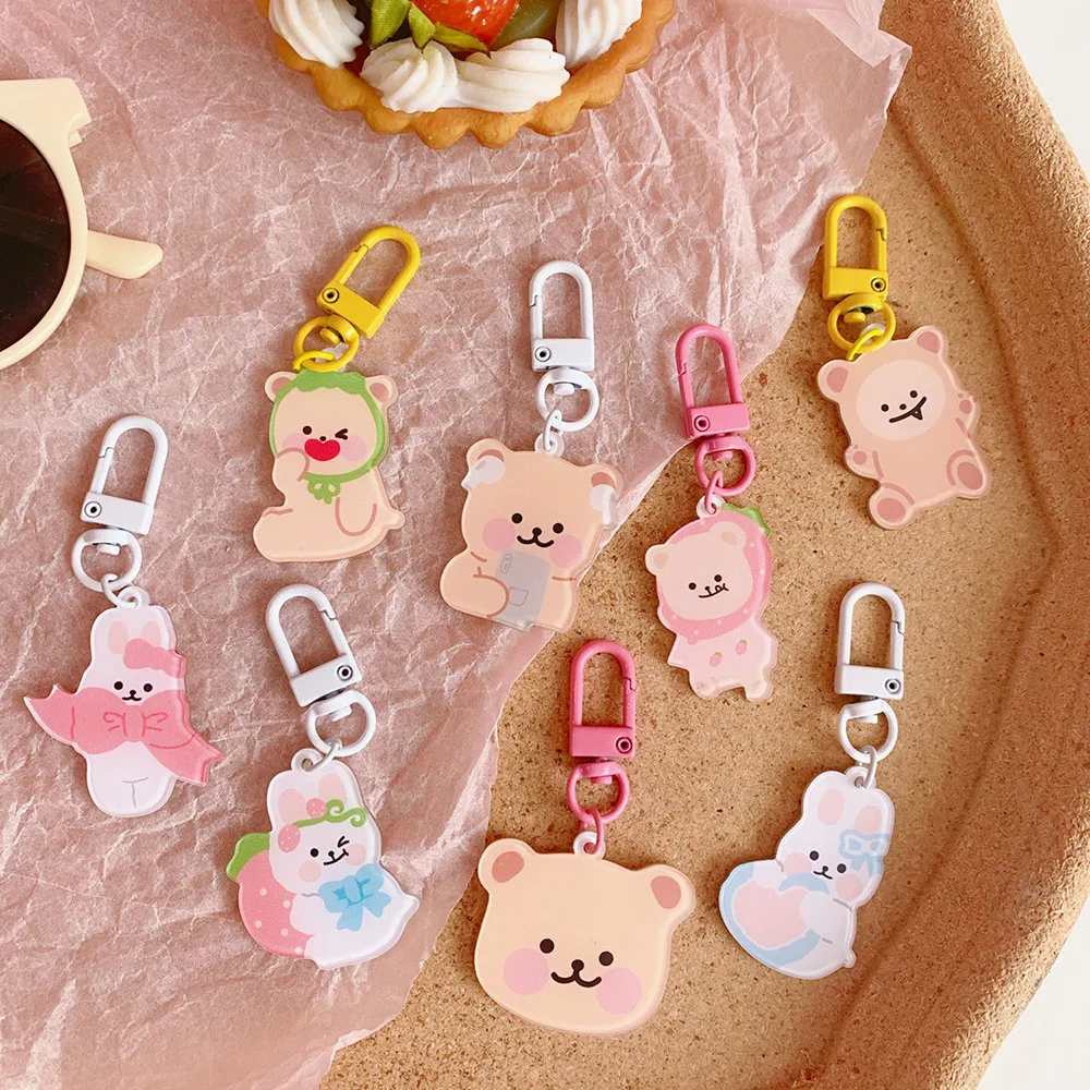 

Cute Japanese Love Bear Pendant School Bag Jewelry Pendant Bag Keychain Ornament Coin Purse Pendant Backpack Accessories