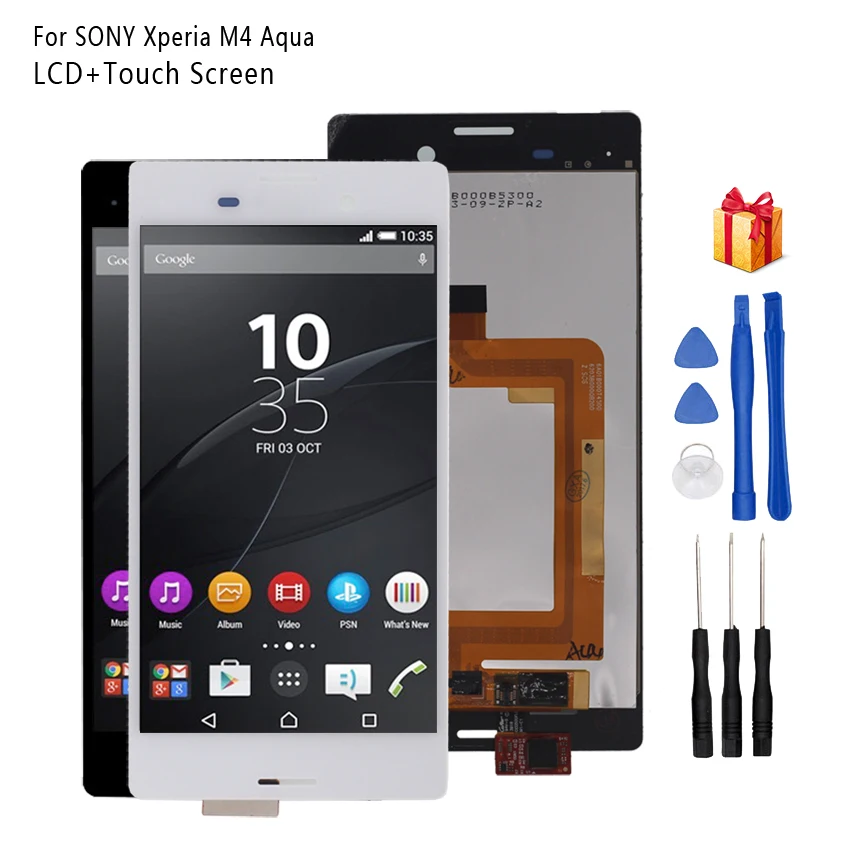 Для SONY Xperia M4 Аква ЖК дисплей сенсорный экран дигитайзер для Sony E2303 E2306 E2353 E2312 E2333 E2363