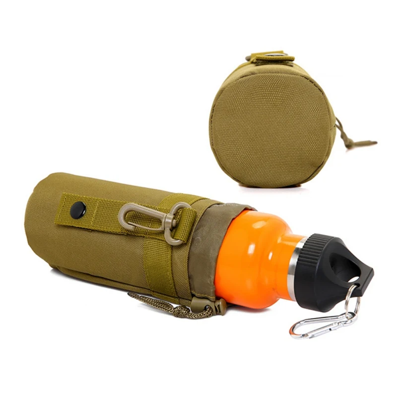 

550ml Tactical Water Bottles Pouch Bag Outdoor Sports Camouflage Drawstring Portable Water Bottle Pouch Holder Carrier