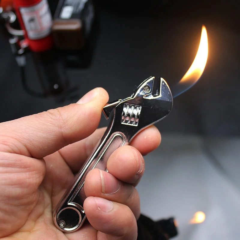 

Creative Pliers Wrench Fire Extinguisher Axe Basketball Lighter Butane Gas Inflatable Lighter Gift for Men Cigarette Accessories