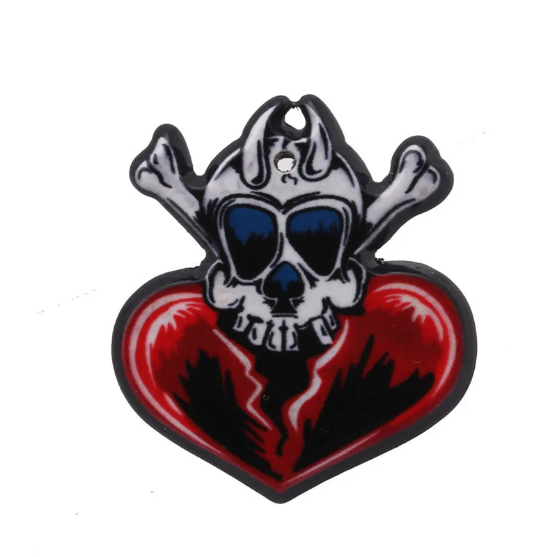 Популярная акриловая брошь на Хэллоуин в стиле панк череп пиратский значок