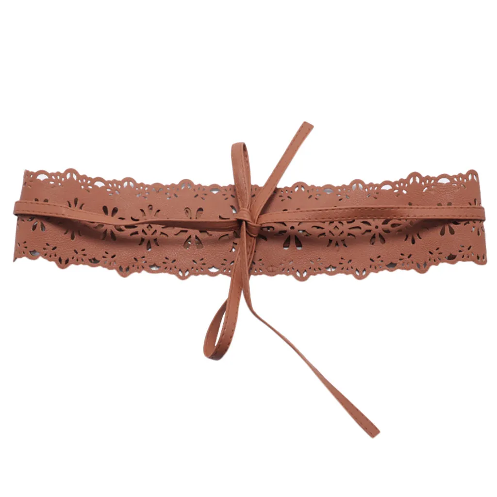 Ремни для женщин модные женские винтажные кожаные ремни с бантом мягкие