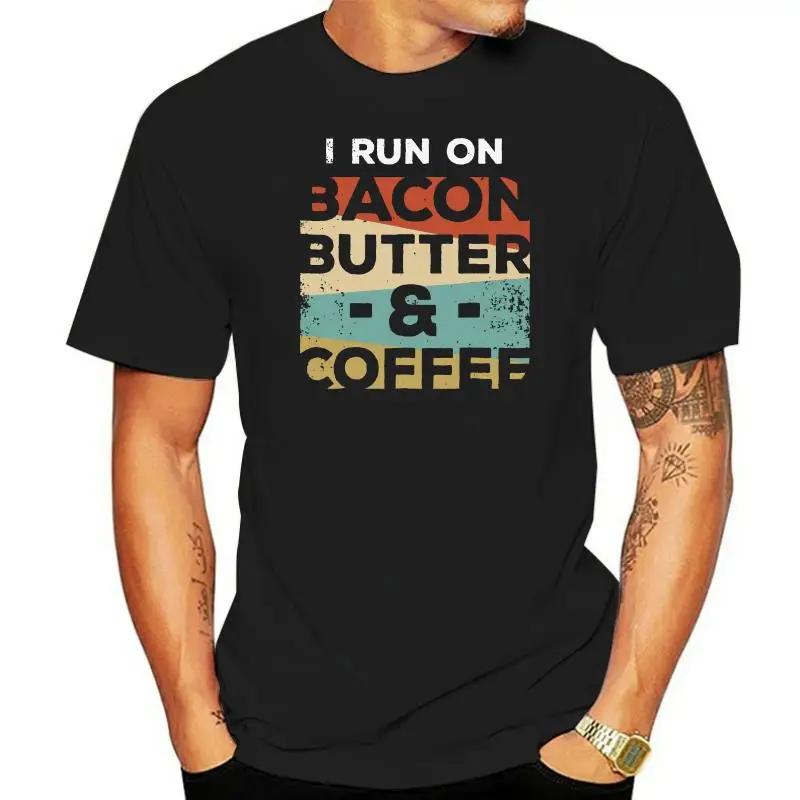 

Мужская футболка Keto, футболка I Run на беконом масле и C, женская и Мужская футболка