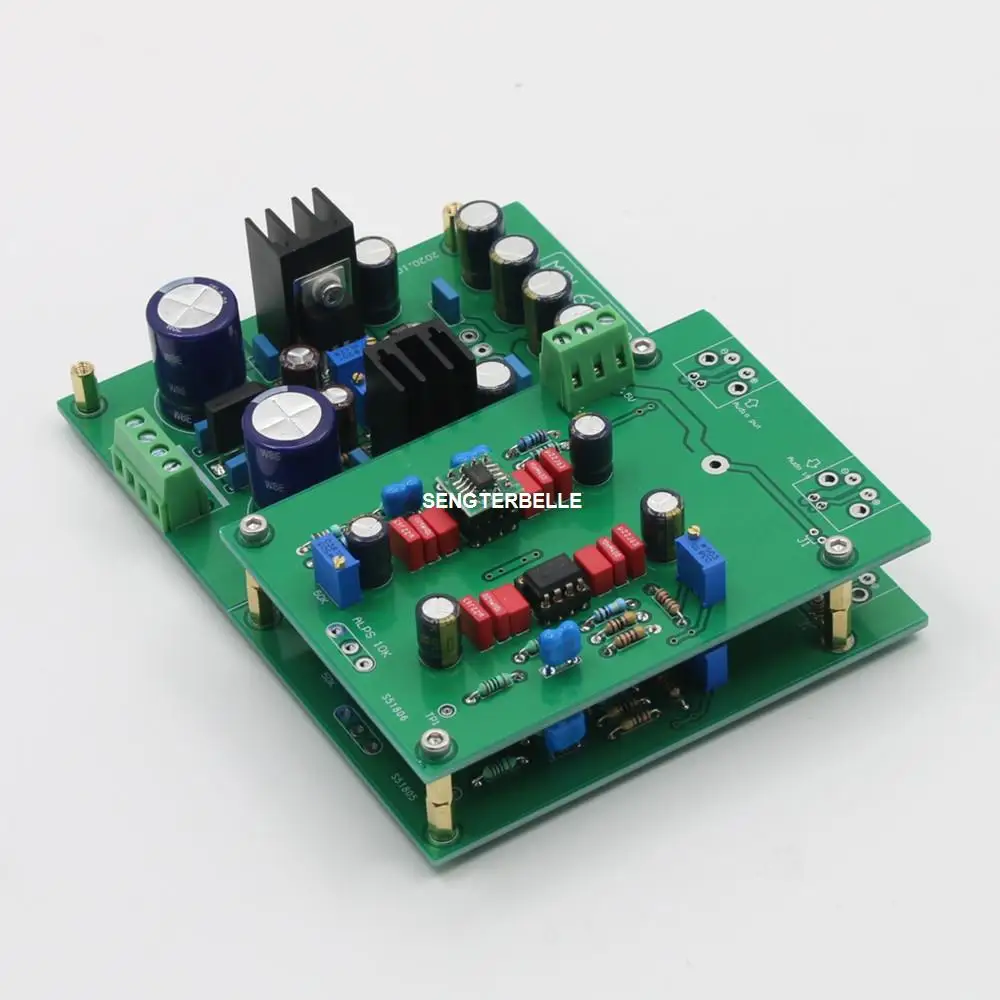 Собранная плата Hi Fi MBL6010D со встроенным стереопредусилителем и блоком