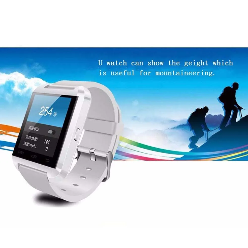 Умные часы Reloj Inteligente U8 портативные смарт с Bluetooth шагомером будильником для Android и