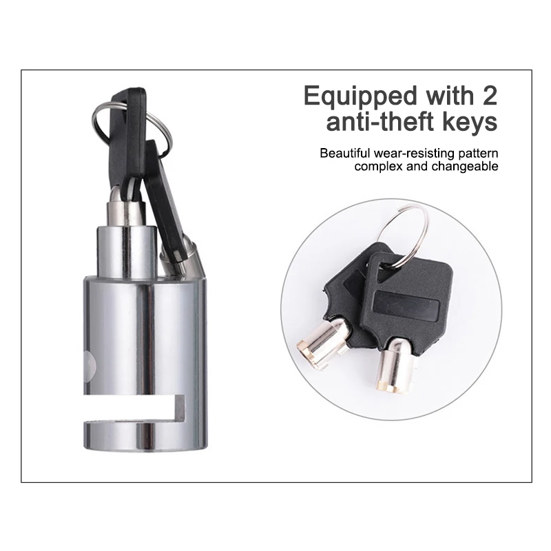 

Wheel Up Security Anti Theft Heavy Duty Motorcycle Bicycle Moped Scooter Disk Brake Rotor Motorcycle Lock Bike Lock Alarm