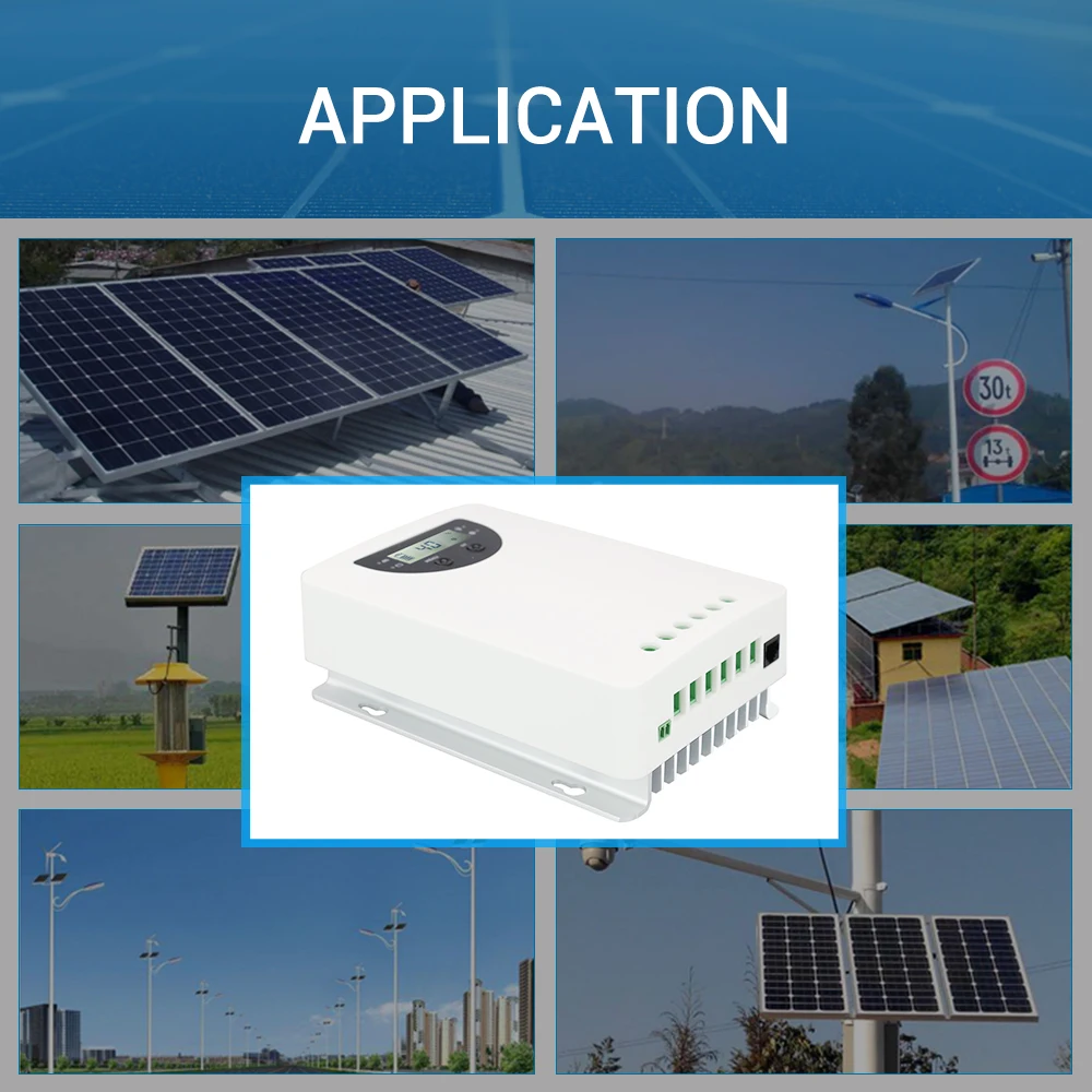 Регулятор заряда и разряда солнечной батареи MPPT общий отрицательный