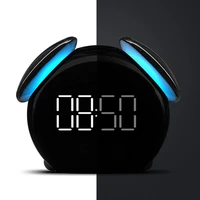 smart induction table home decoration kids alarm clock touch control digital color changing snooze mode rechargeable battery