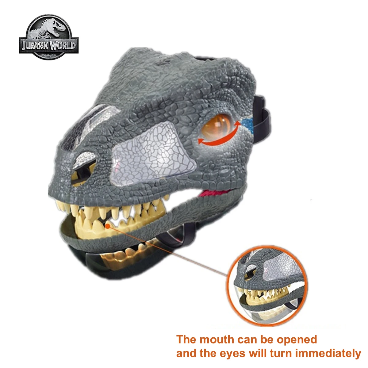 Игрушка Мир Юрского периода Маска сделай сам со звуковым эффектом Синяя