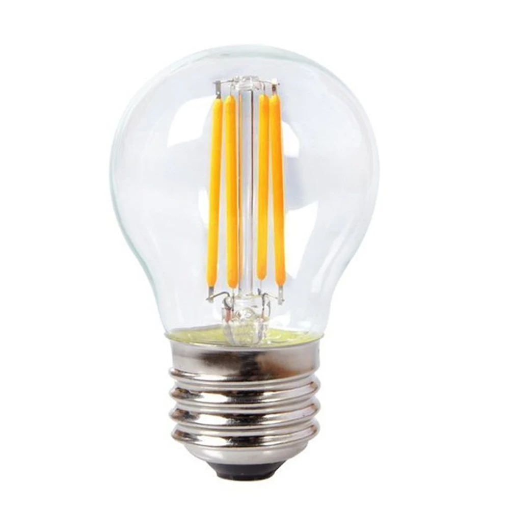 

Hot 110/220V LED Filament Globe String Light Bulb G45 4W Equivalent E27 Screw Base 3000K PLD