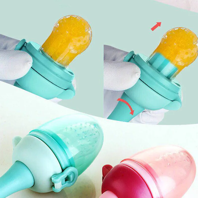 

Baby Nipple Teethers With Pacifier Chain Gift Fresh Food Nibbler Kids Fruit Feeder Nipples Feeding Safe Baby Teat Pacifier