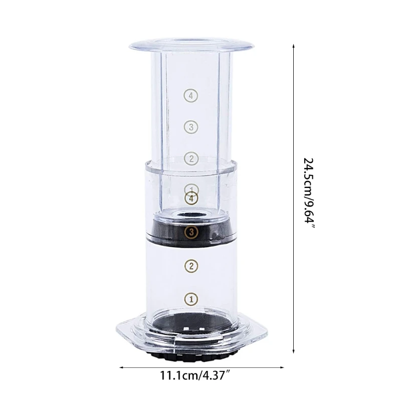 

Filter Glass Espresso Coffee Maker Portable Cafe French Press CafeCoffee Pot For Aer oPress Machine