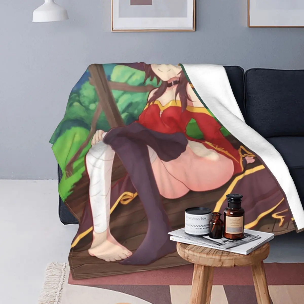 

Мультифункциональное супермягкое покрывало Megumin для дивана, автомобиля, плюшевое тонкое покрывало