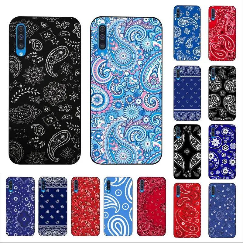 

MaiYaCa Royal Blue Bandana Phone Case for Samsung A51 01 50 71 21S 70 10 31 40 30 20E 11 A7 2018