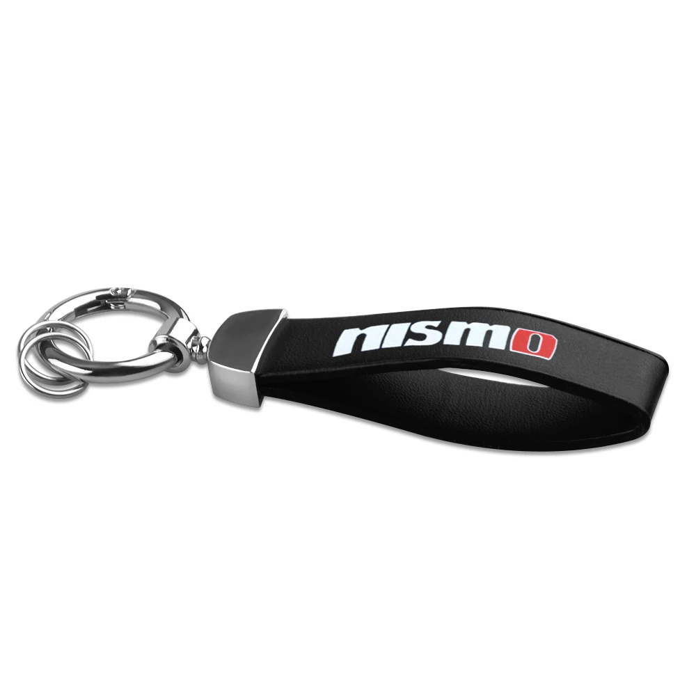 Металлический + кожаный значок Nismo для стайлинга автомобиля брелок Nissan Almera Juke Qashqai