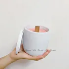 Форма ручной работы для бетонных подсвечников с крышкой, круглая силиконовая форма для изготовления кастрюль, бетонных подсвечников, форма, коробка для хранения, форма